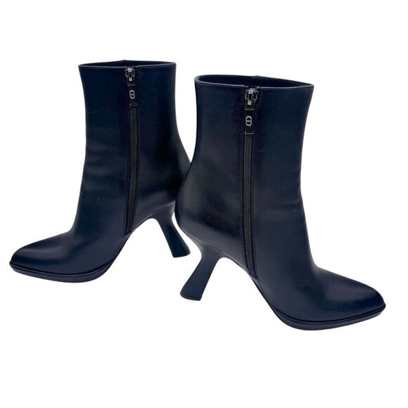 Christian Dior D-Fiction Leather Heeled Ankle Boot Noir Black Size 8.5 - Picture 6 of 16